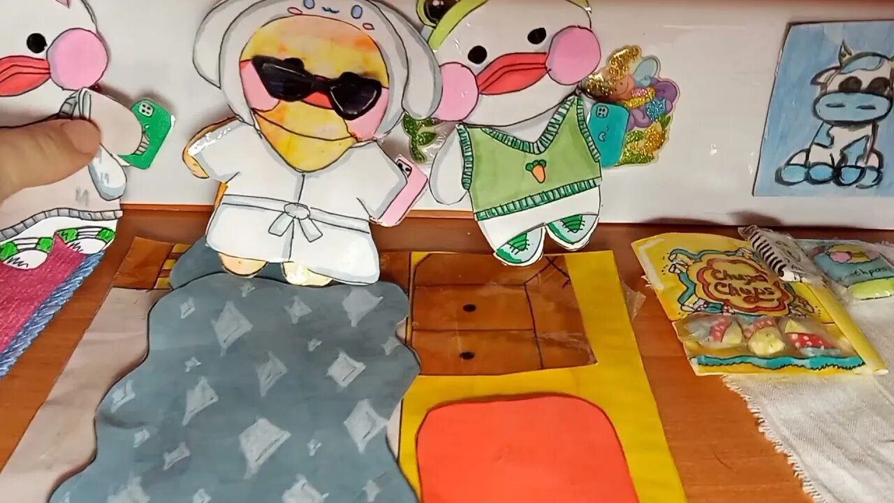 Комната для уточки из бумаги. Комната для бумажной утки. комната уточки фанфан. игровая комната для уточки из бумаги.