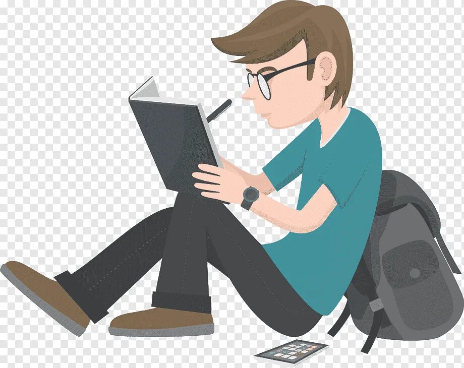 Рисунок человек читает. Студент мультяшный. Студент иллюстрация. Студент на прозрачном фоне. Студент нарисованный.