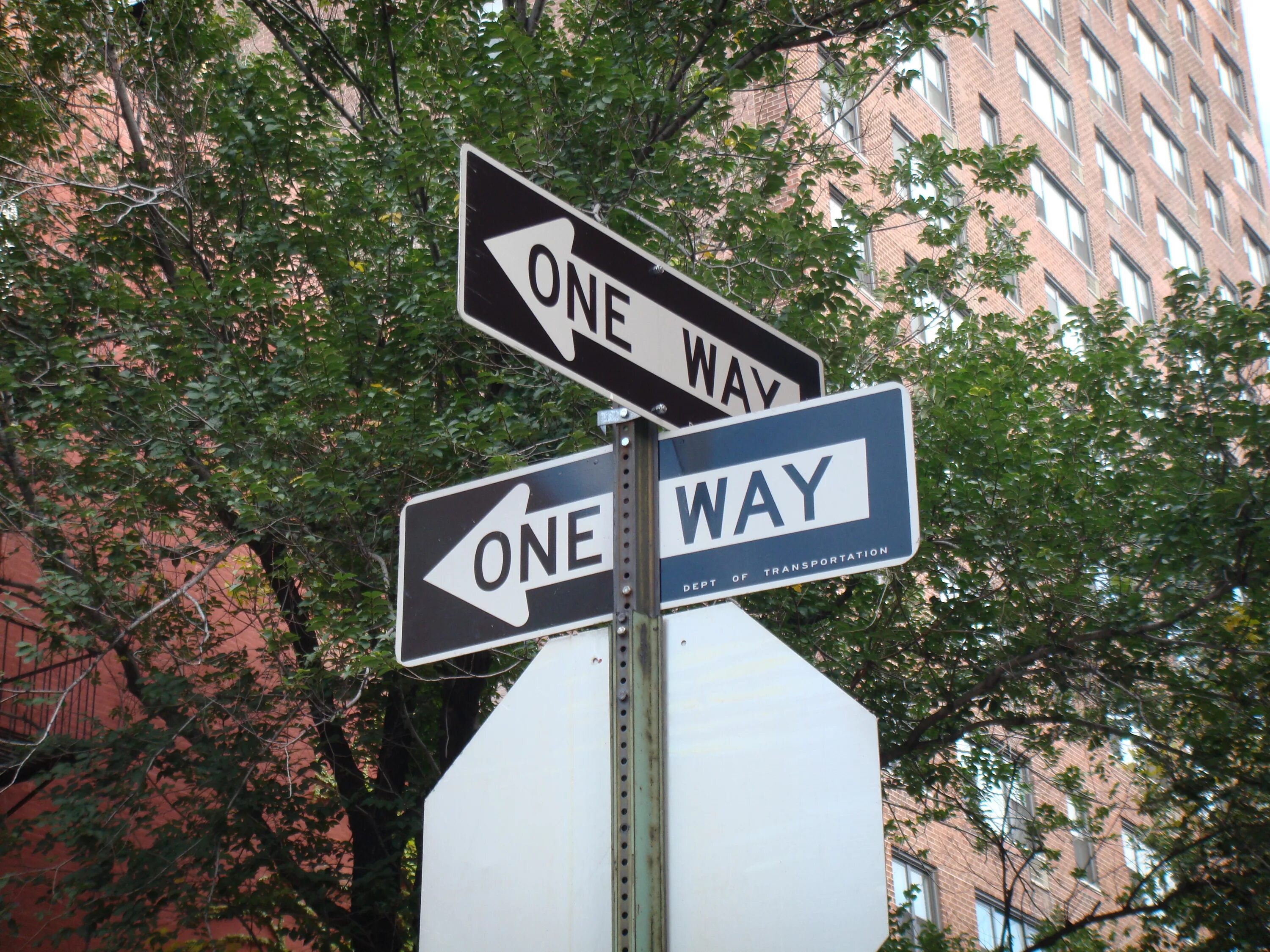There is the way. One way street группа. one way new york.