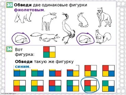 Обведи синим