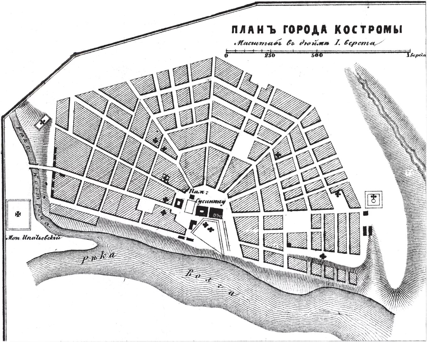 План города Кострома 18 век. Исторический план города Костромы. Веерная планировка города Кострома. Лучевая планировка города Кострома. План сделан картинка