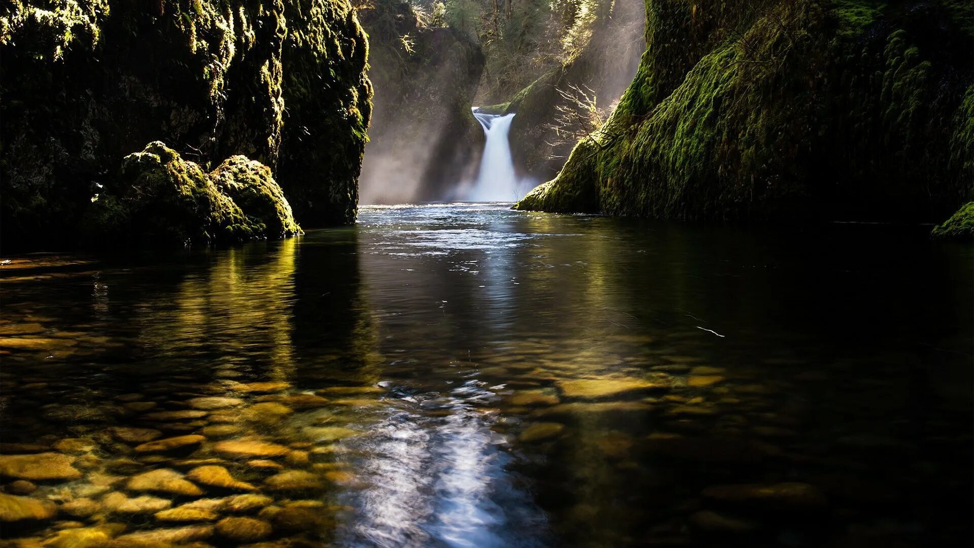 Живой фон на рабочий. Природа. Пейзаж. Живая природа водопады. Пейзаж водопад.