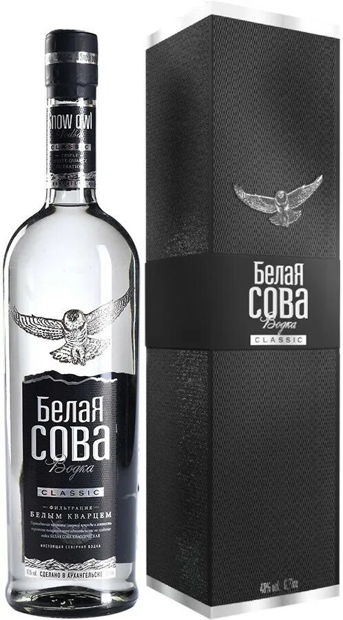 5. 5. Водка белая сова 0. 7 л. 5.
