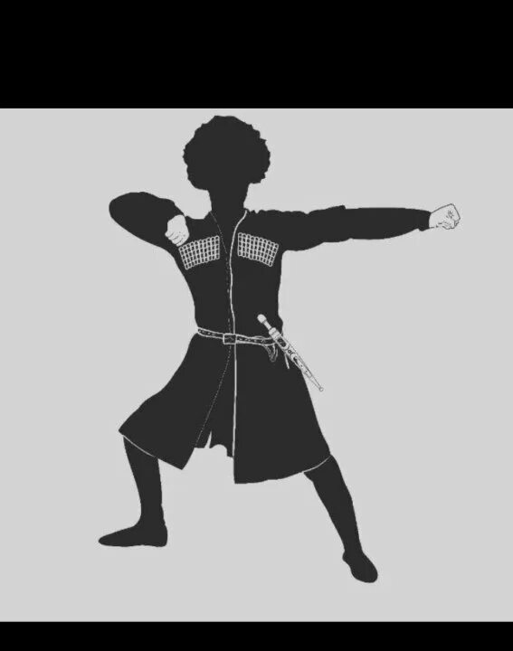 горец джигит. кавказские танцы. силуэт танцора. лезгинка танец. лезгинка черные.