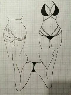 Как быстро нарисовать жопу