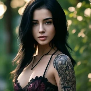 Девушка красивая 24 года, черные ." - картинка создана в Шедевруме