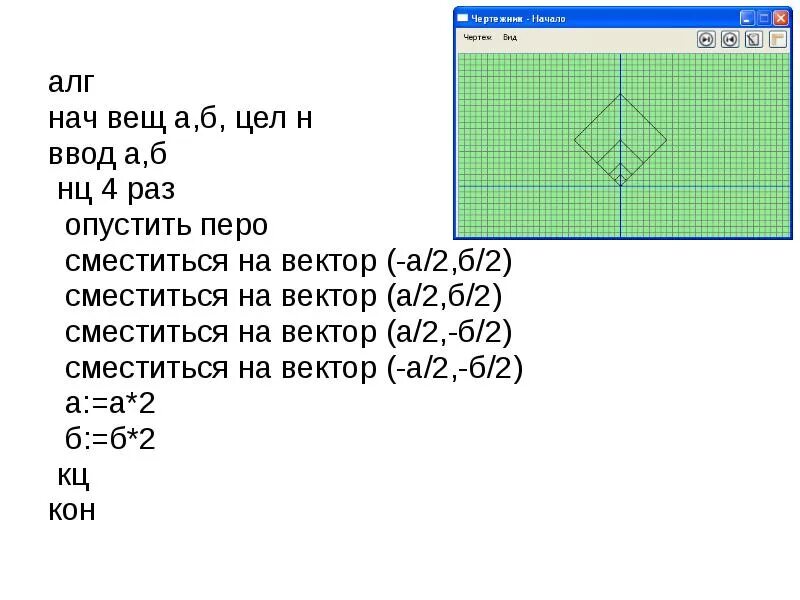 Сместиться на вектор 3 1. Кумир чертежник НЦ для. Алгоритм для чертежника в кумире. Использовать чертежник АЛГ нач. Сместиться на вектор чертежник.