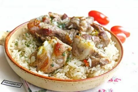 Свинина с картошкой и рисом