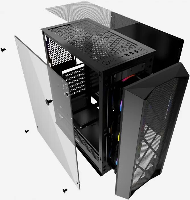 Rhombus x3 mesh led. Корпус powercase rhombus x3 mesh. powercase x3 mesh led. корпус (atx) powercase rhombus x3 mesh led.
