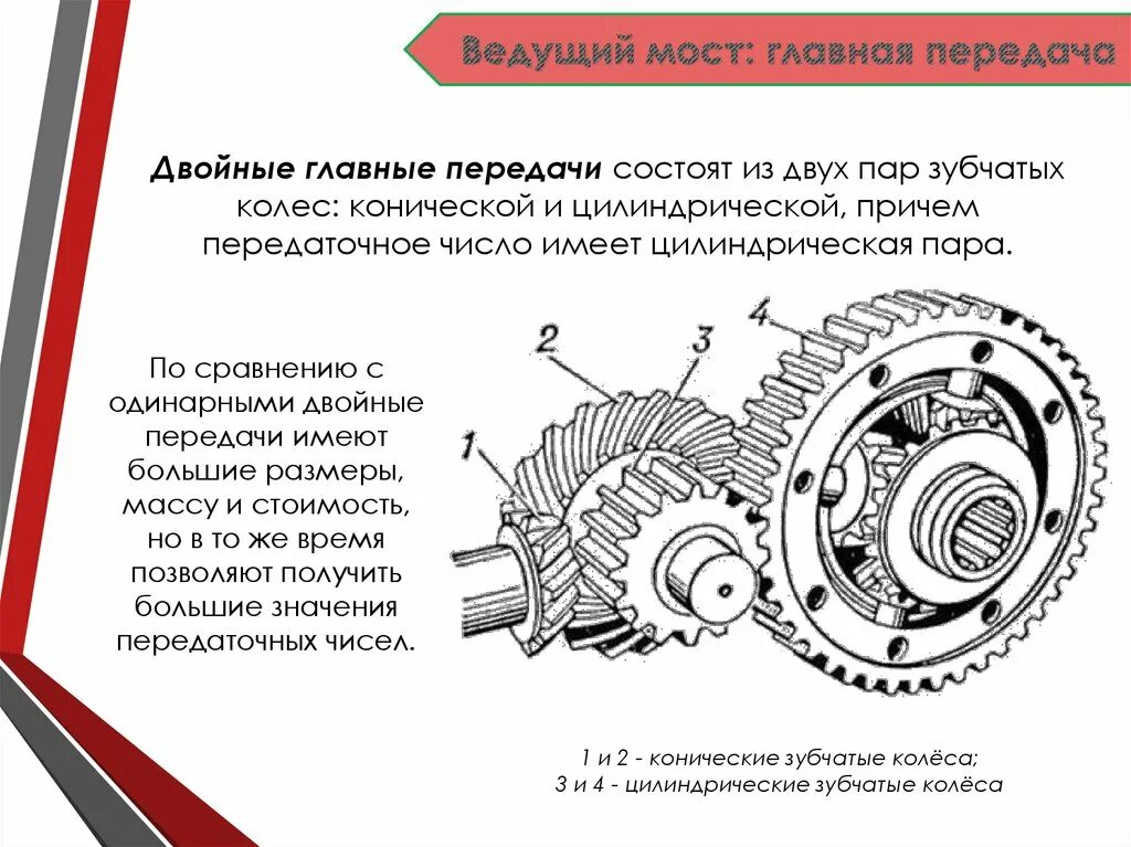 Двойная Главная передача устройство и принцип работы. Устройство двойной центральной главной передачи. Схема одинарной и двойной главной передачи. Двойная Главная передача схема. Устройство и работа дифференциала