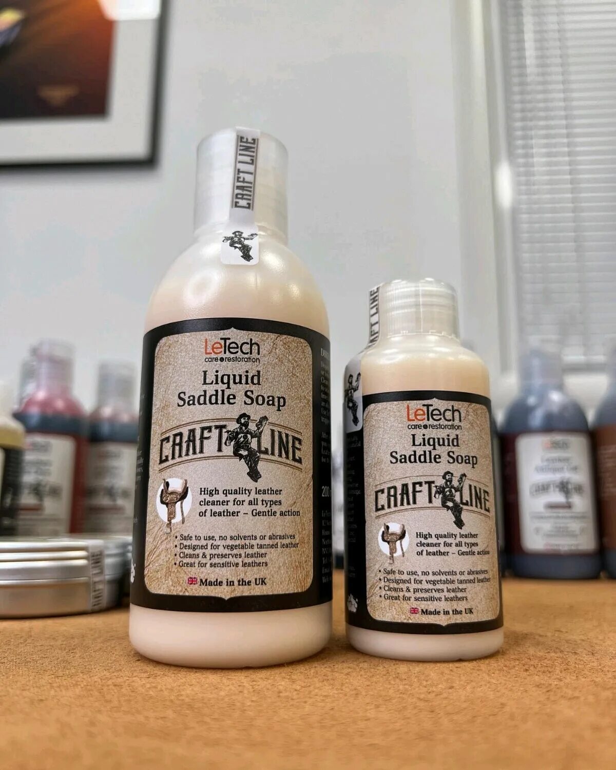 Saddle soap. Saddle soap