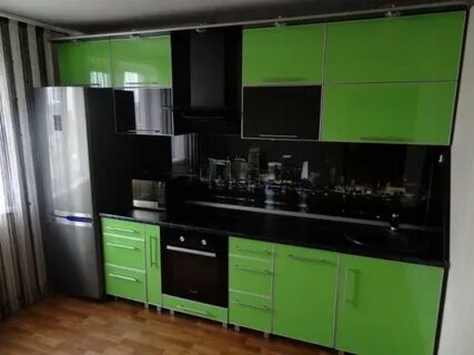 Черный верх зеленый низ
