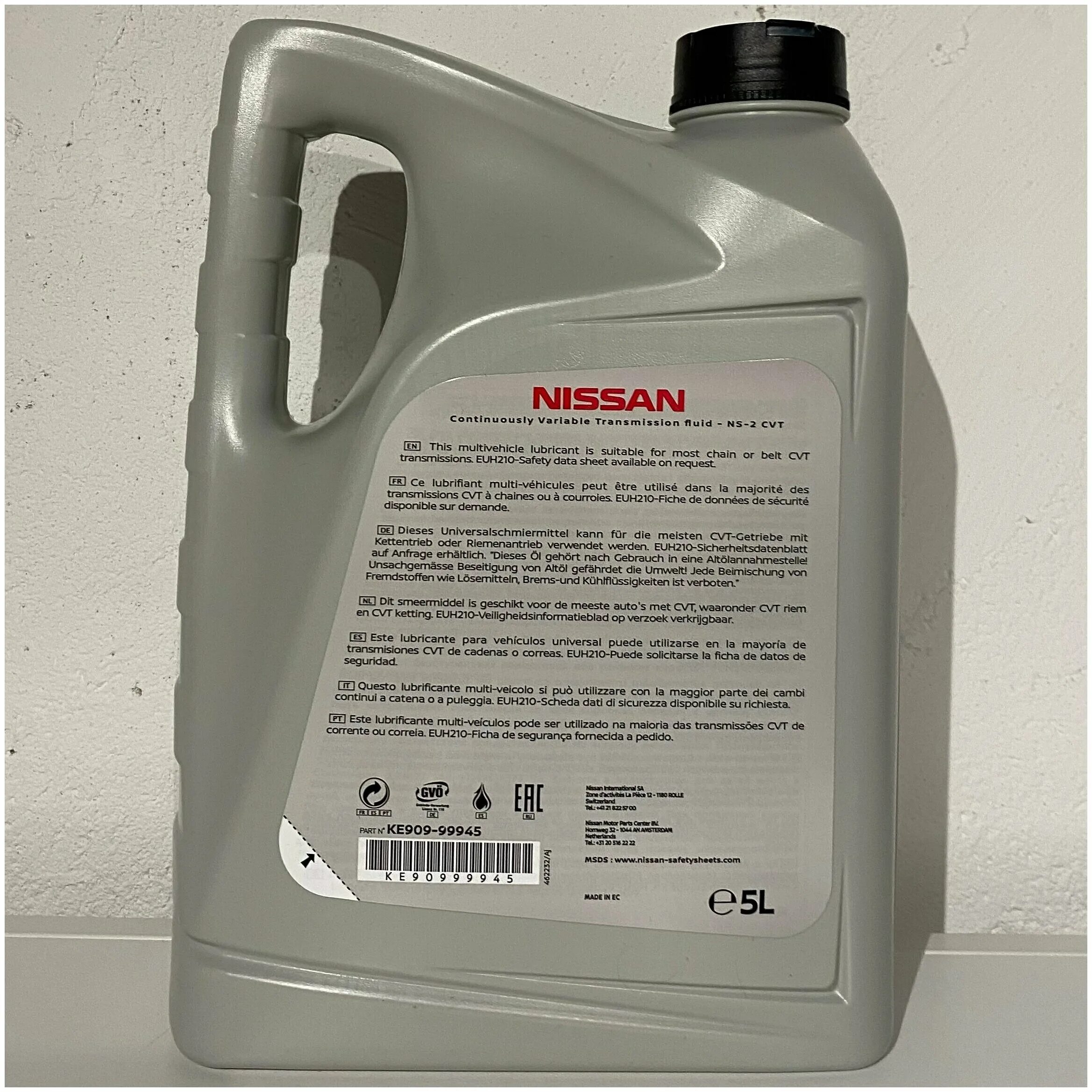 Масло ниссан ns2. Nissan CVT NS-2. Nissan NS-2 CVT Fluid. Nissan ke90999945r. Fluid j Nissan 5l.