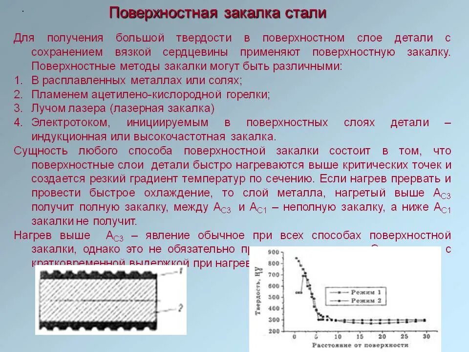 Какие степени термического. Сталь 45 поверхностная закалка ТВЧ. Температурный режим поверхностной закалки стали. Сталь 40х режимы ТВЧ закалки стали. Поверхностное упрочнение стали и детали.