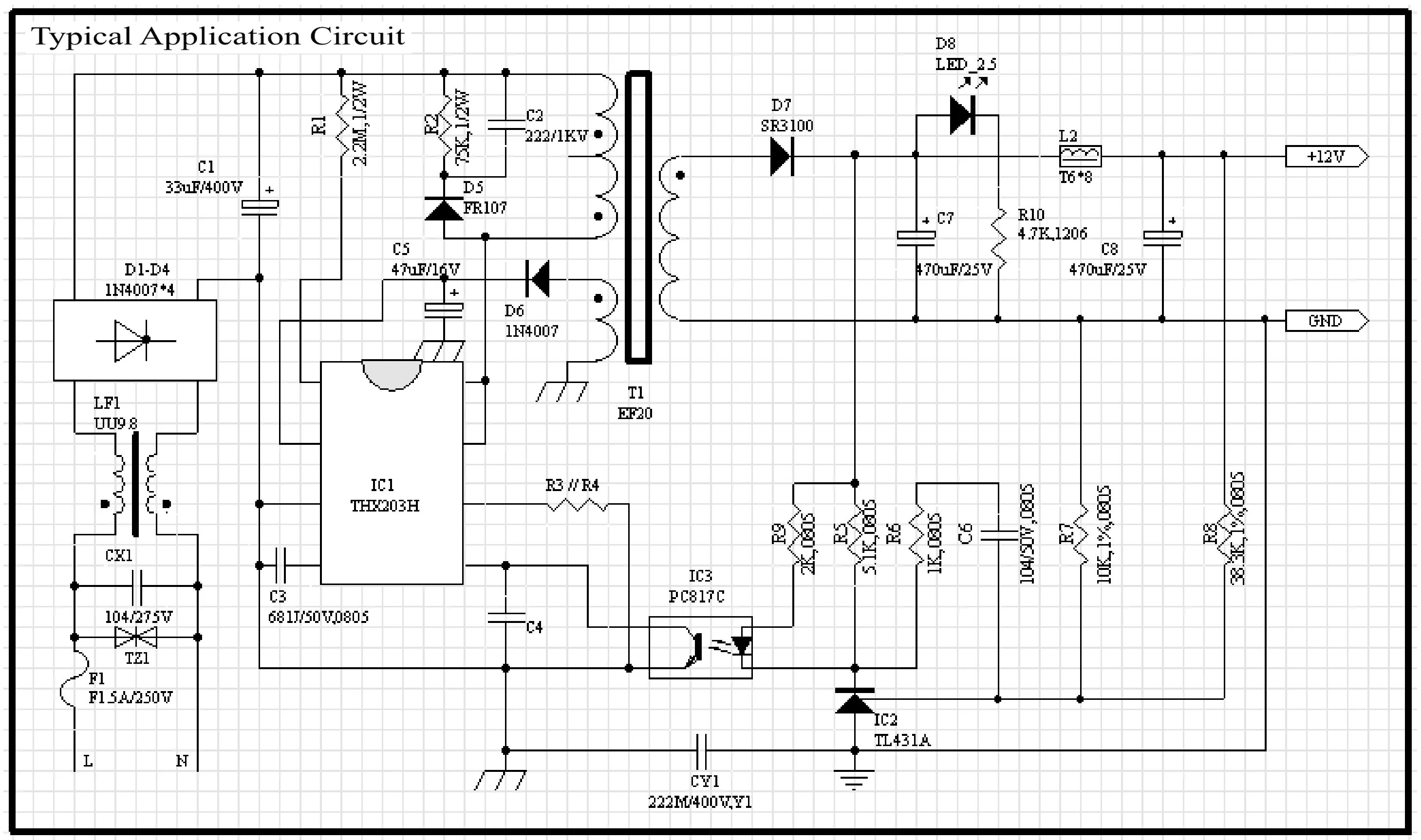 Микросхема thx203h даташит. Thx203h Datasheet схема включения. Thx202h схема блока питания. Микросхема thx203h схема включения. Схема блока питания на микросхеме