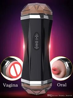 Buy electric male masturbator hand sex vibrator with real pussy oral mastur...