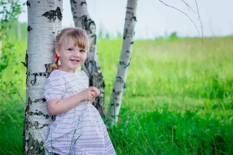 Малыши ходили в рощу