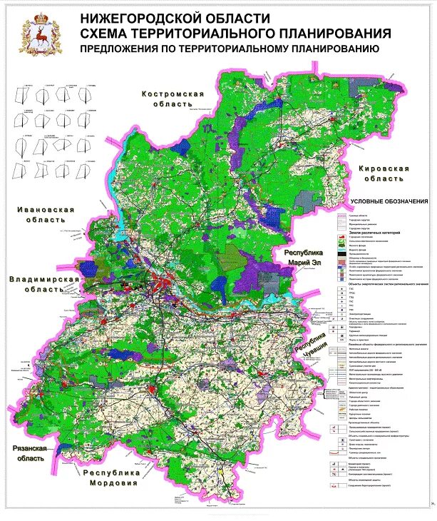 Особые территории нижегородской области. Лесная карта Нижегородской области. Схема территориального планирования Нижегородской области. Карта Нижегородской области с лесами. Карта ООПТ Нижегородской области.