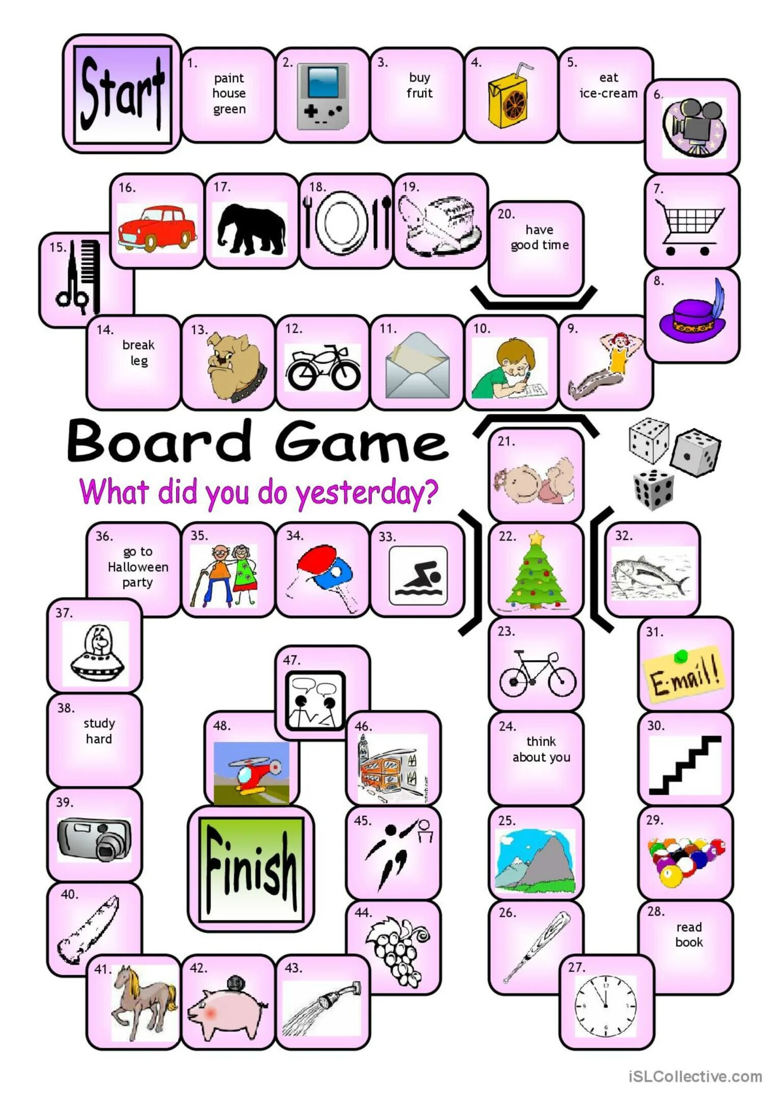 What to do with this. Английский boardgame past simple. what did you do yesterday board game. board game for kids. настольная игра по английскому.