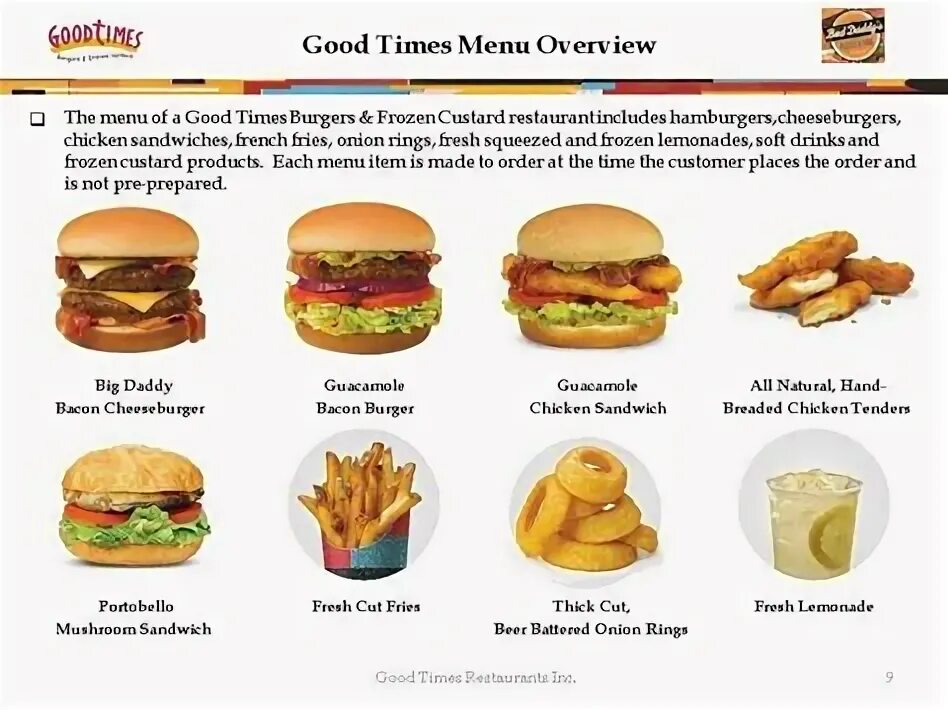 Good menu
