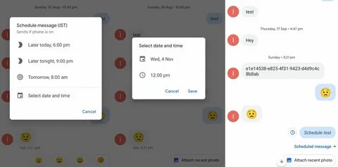 Tests message