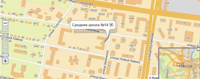 Где находится 14 школа. Ул Шевченко Пенза. Школы Пензы на карте. Школа 42 Пенза на карте.