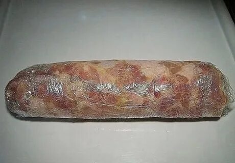 Домашняя колбаса из курицы без желатина