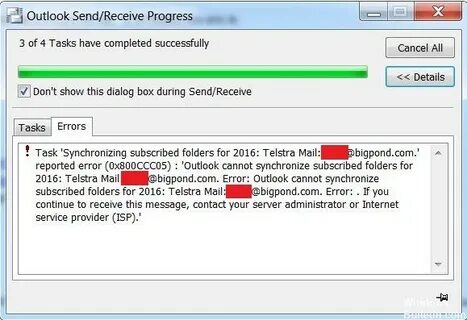 Outlook произошла ошибка с url адресом