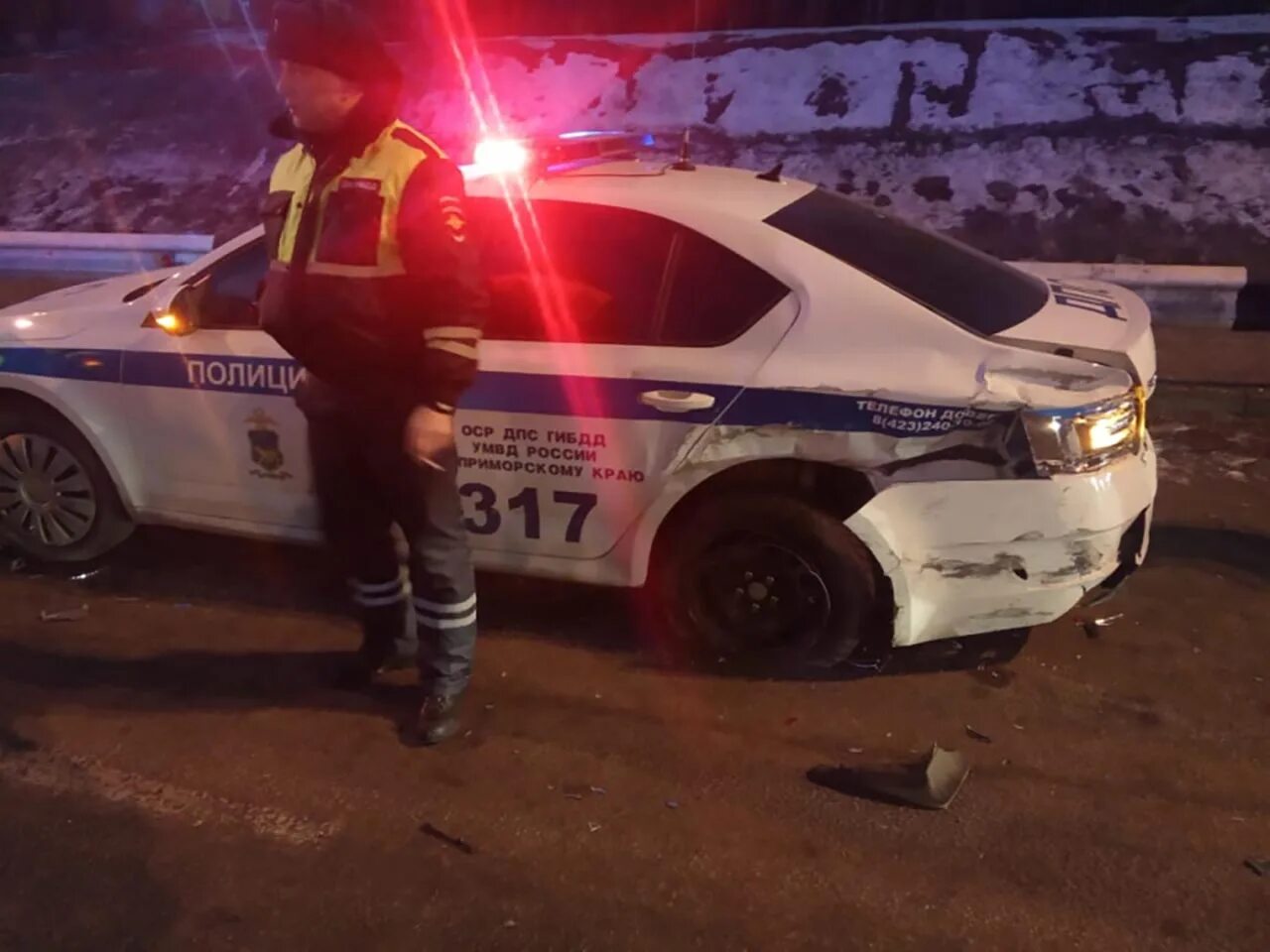Сбит инспектор