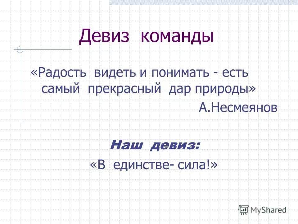 Девиз команды патриот