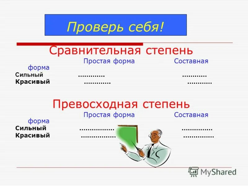 Сильного форма прилагательного