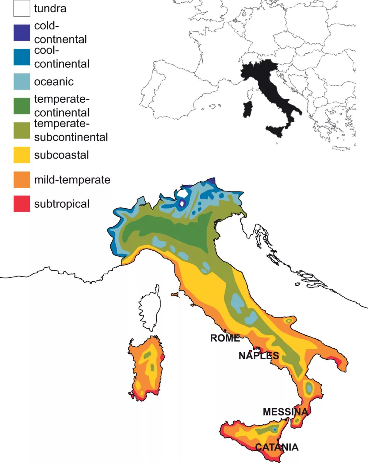 Природные зоны и их основные особенности италии. Климат Италии карта. Климатическая карта Италии. Карта природных зон Италии на русском. Климатические зоны Италии карта.