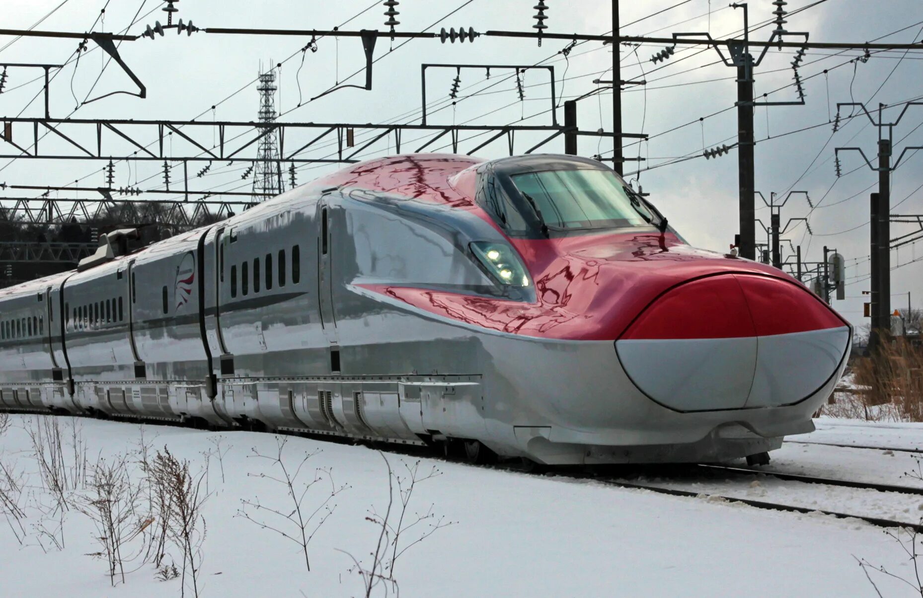 Скоростной поезд Токио. Shinkansen e6. Поезд Shinkansen e6. Синкансэн 1964. Поезд 800 км в час