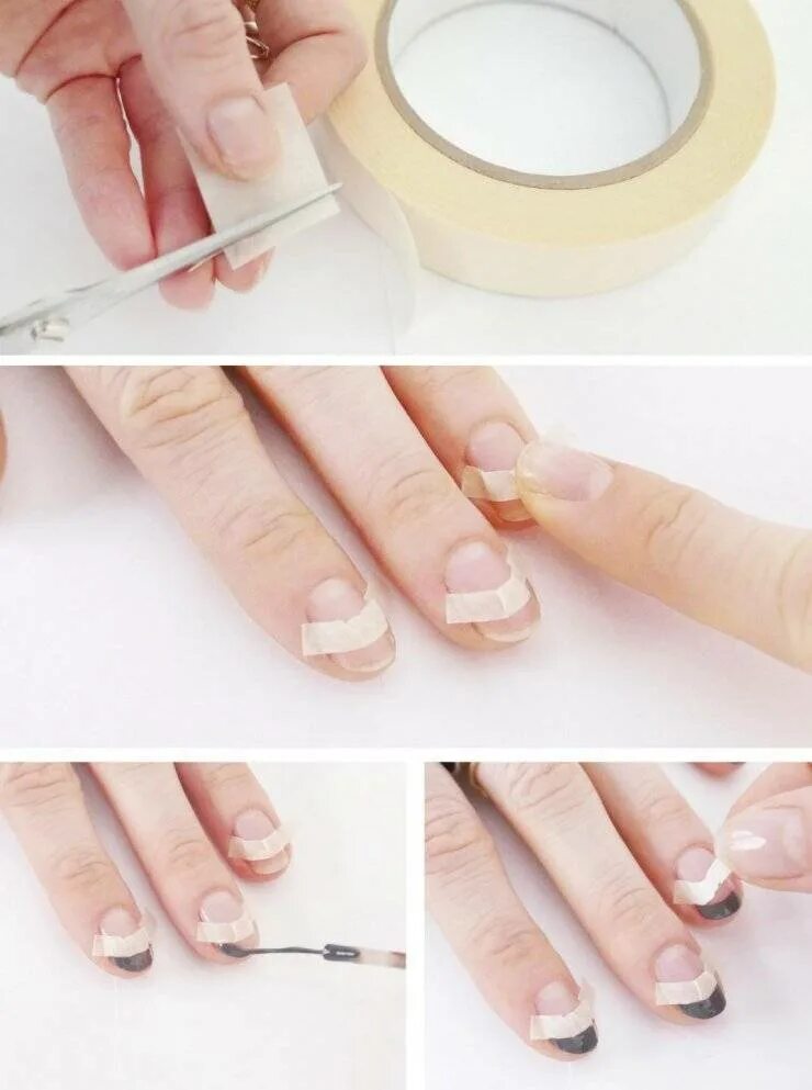 Френч в домашних условиях фото DIY Colored Nail Tips Bellashoot Colored nail tips, Creative nails, Nail color