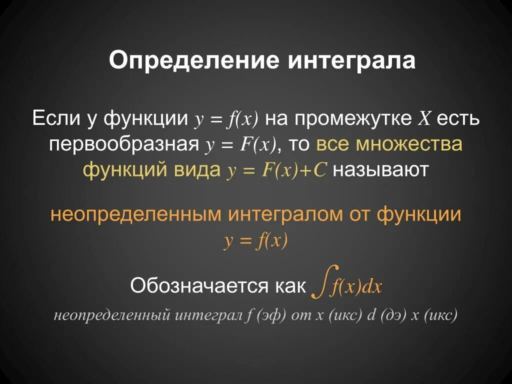 Определниеопределнного интеграла. Определение определенного интеграла. Определен еопредилённого интеграла. Определённый интеграл определкние.