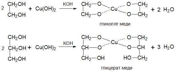 Реакция этиленгликоля с гидроксидом меди 2. Качественная реакция с Этилен гоиколем. Взаимодействие глицерина с cu Oh 2. Качественная реакция на этиленгликоль.