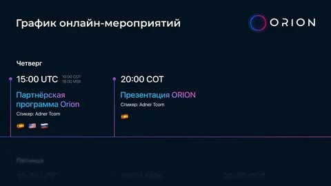 Орион сегодня