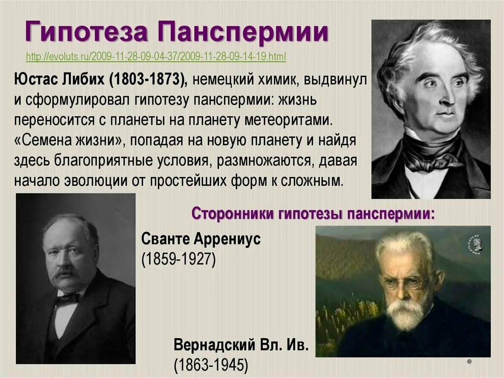 Стационарное происхождение жизни. Гипотеза панспермии Вернадский. Теория панспермии сторонники. Гипотеза панспермии сторонники гипотезы. Гипотеза панспермии Автор гипотезы.