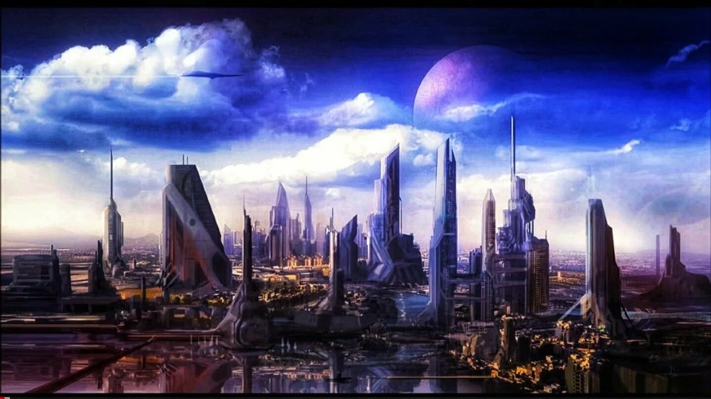 Новые современные цивилизации. Научно-фантастический город (Sci-Fi City) Universal Singgapor. Город будущего. Город в будущем. Футуристический город.