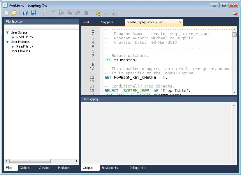 Скрипт на бан. Mysql workbench 6.3. datetime mysql workbench пример. check mysql workbench. как писать скрипт базы данных mysql workbench.