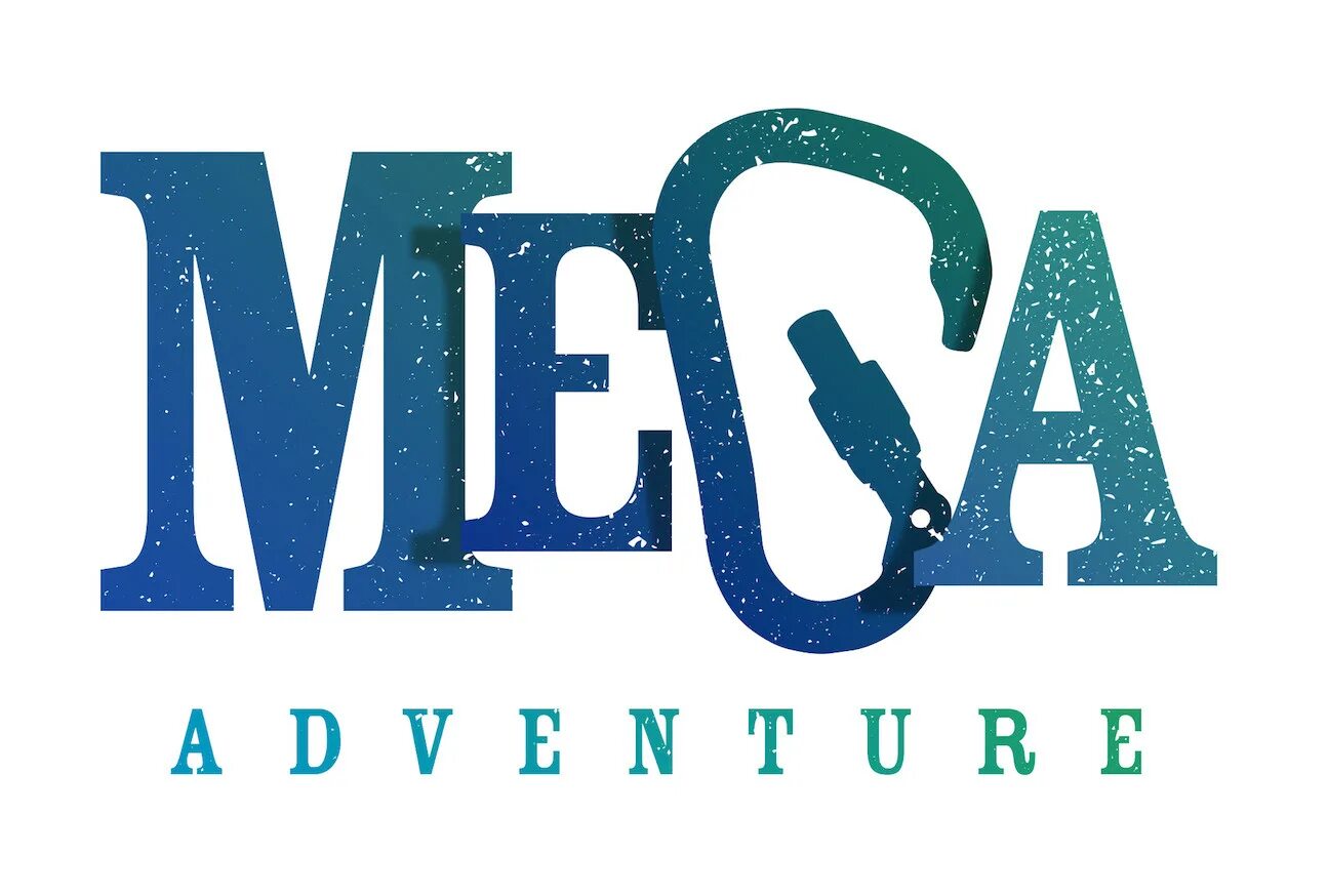 Mega adventure. Mega logo. Логотип мера Кью.