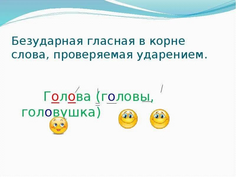 Голова безударный гласный. Безударные гласная голова. Безударные гласные голова головы. Безударные гласные в слове голова.