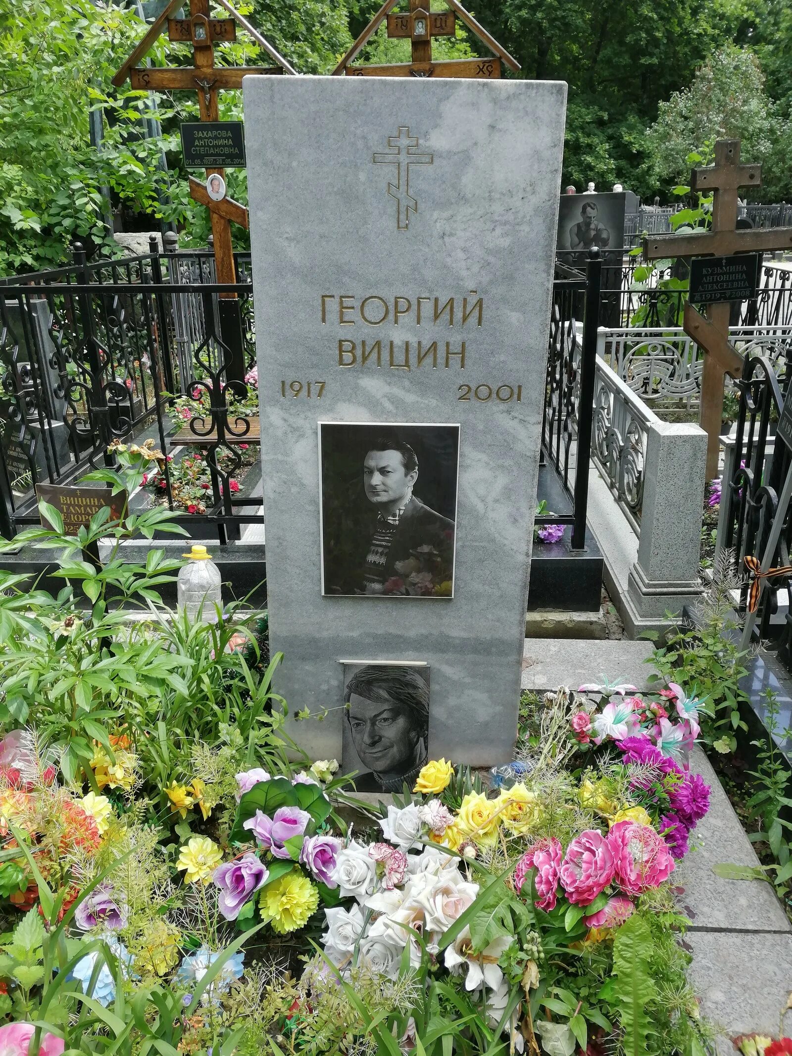 Могила вицина. Могила Георгия Вицина на Ваганьковском кладбище.