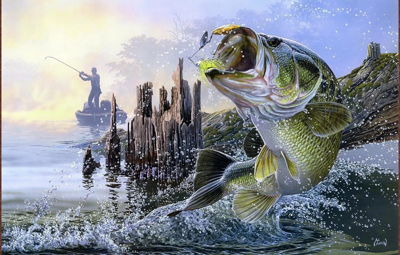 Фон щука. Ал Агнев картины. Рыболовные картины al Agnew. Картина рыбы. Щука живопись.