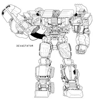 transformers coloring pages devastator transformer