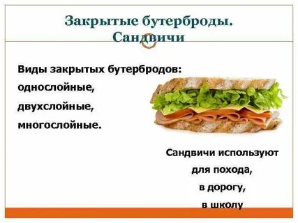 Состав сэндвича