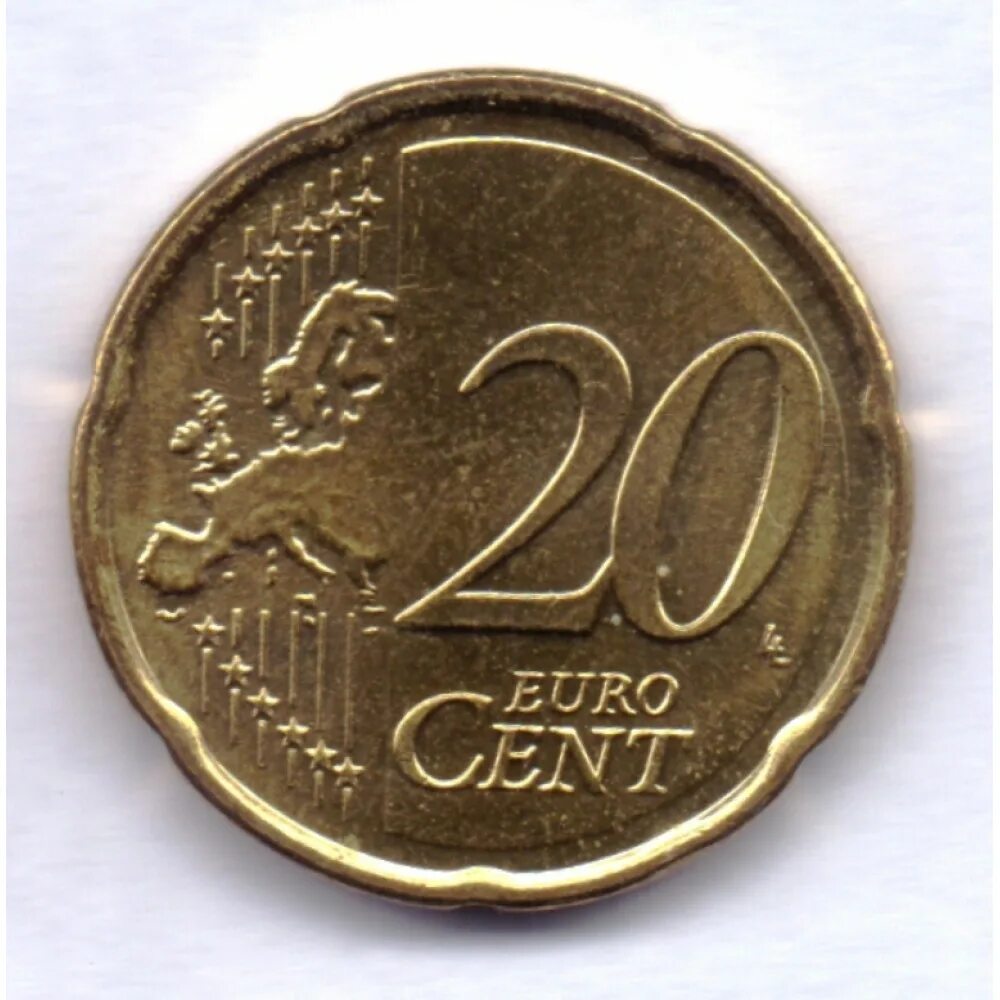 20 евроцентов в рублях. 20 Евроцентов 2009. Монета 20 евро цент. Монета 20 Euro Cent 2009. 20 Евро цент 2002.