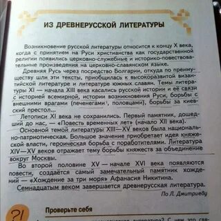 Конспект статьи литература и история