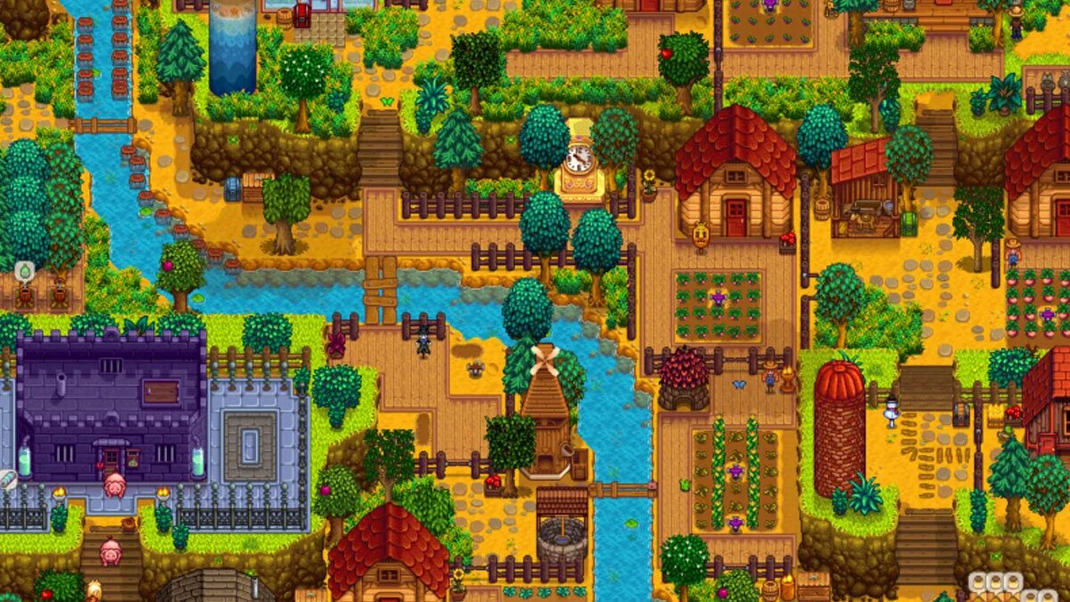 Stardew village. Старди Валли. Старди Валли ферма. Ферма четыре угла Stardew Valley. Stardew Valley база.