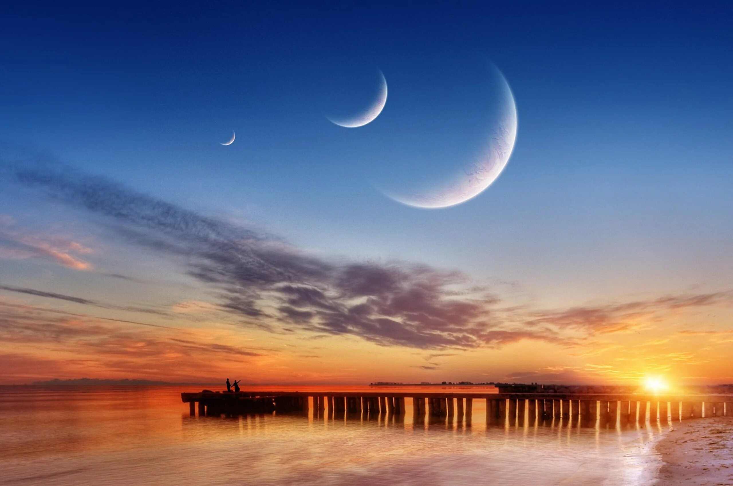 Три луны фото. Iiv moon. Three moons. Astral moon - into solar abyss. Луна обои.